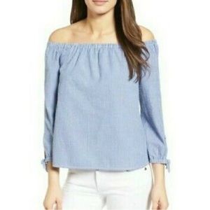 Women’s Vineyard Vines Striped off the shoulder blouse